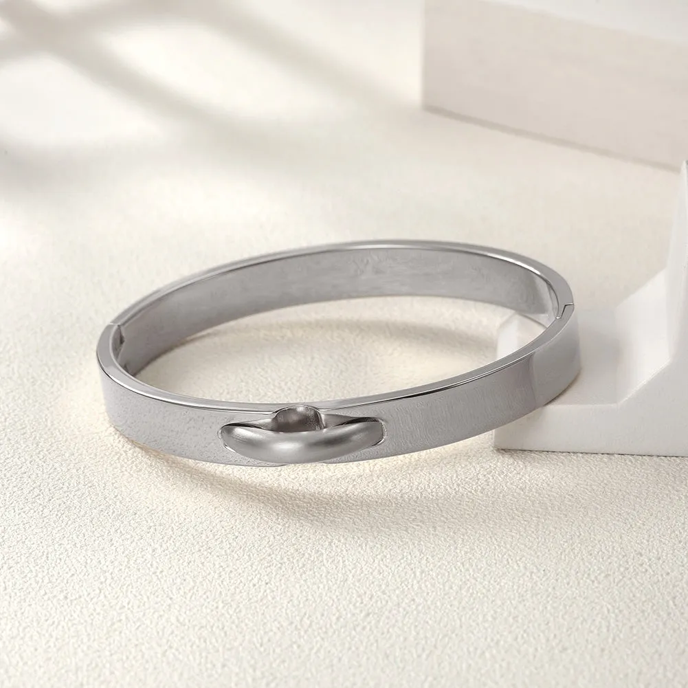Stainless Steel Creative Smooth Bracelet-NSB1589ST