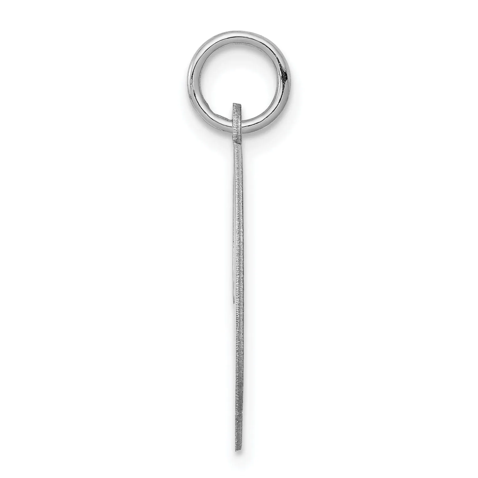 Sterling Silver Large Script Initial D Charm