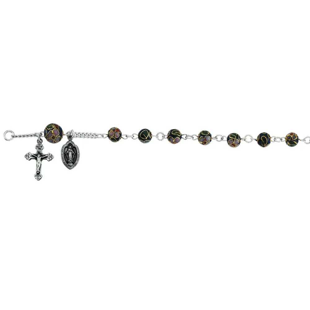 Sterling Silver Rosary Bracelet