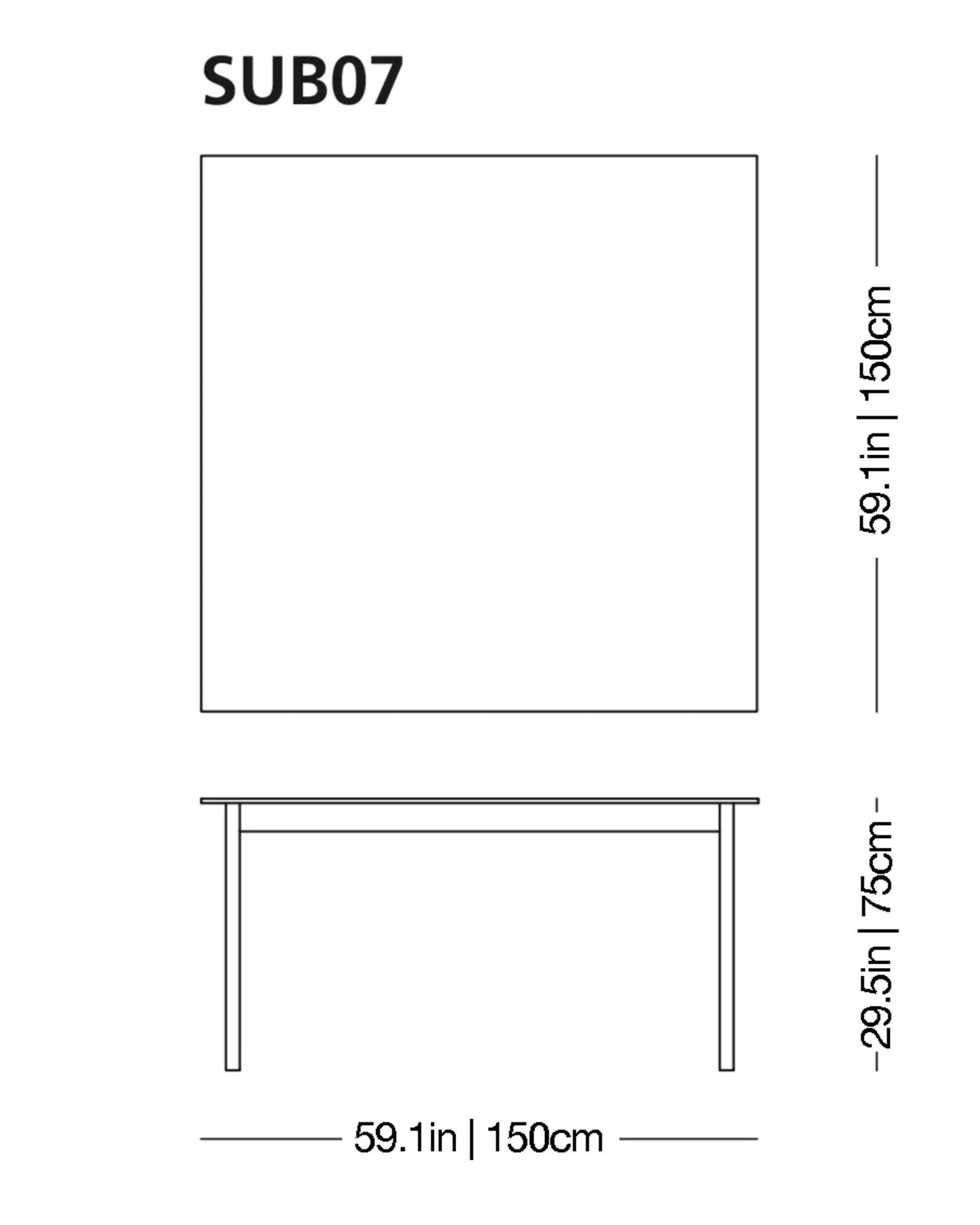 Sublimazione High Glass Table
