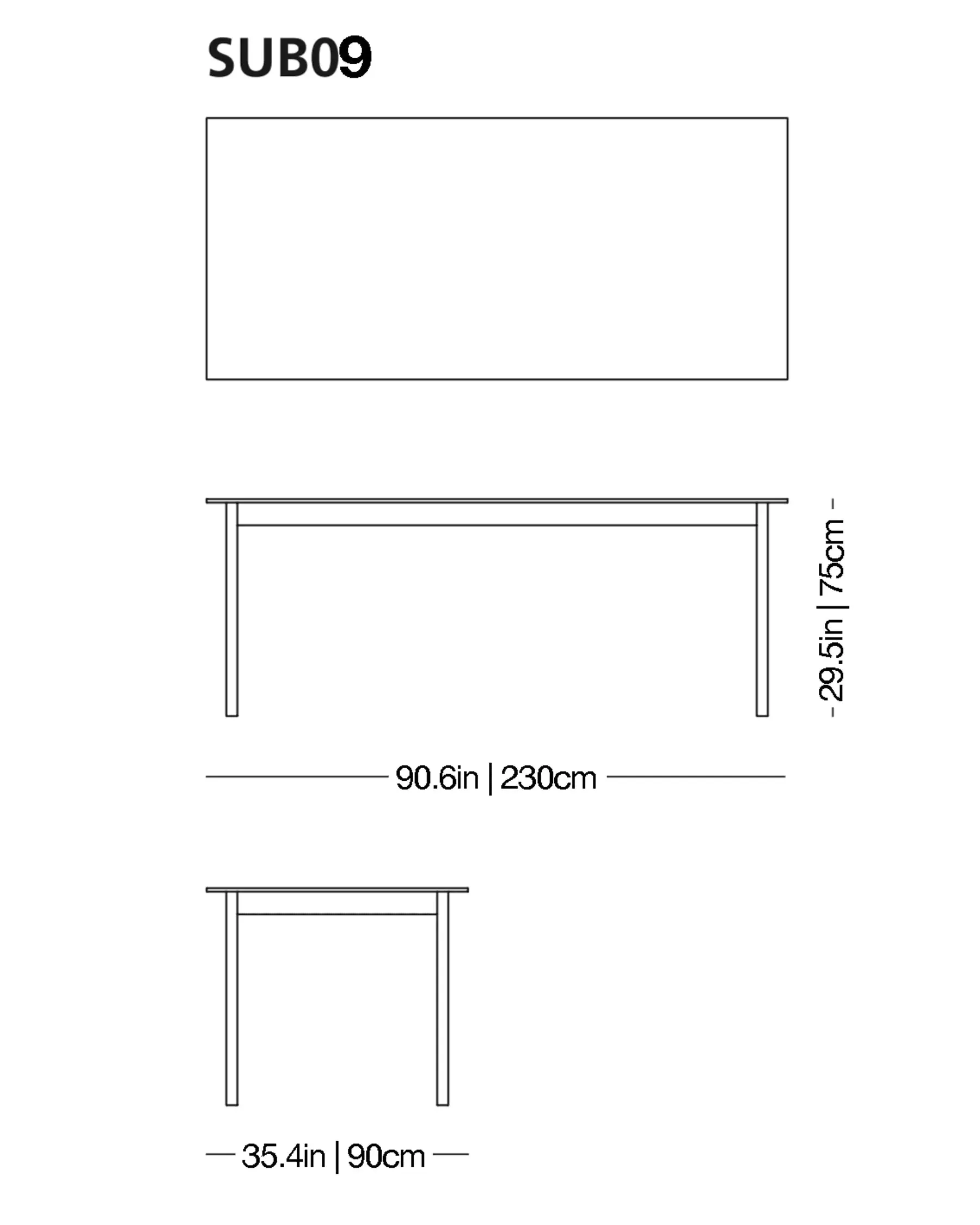 Sublimazione High Glass Table