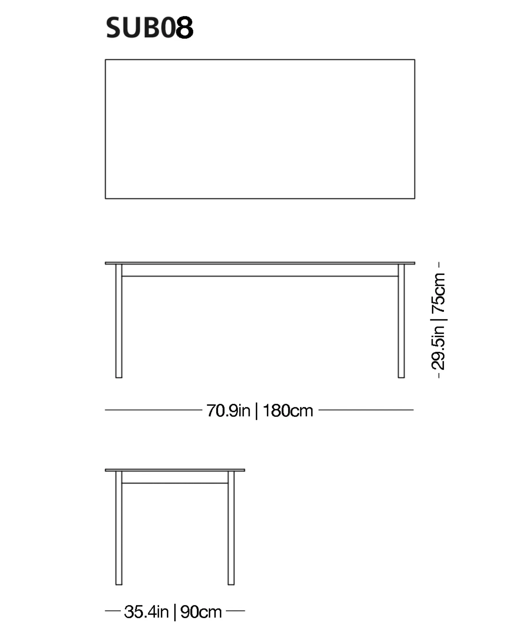 Sublimazione High Glass Table