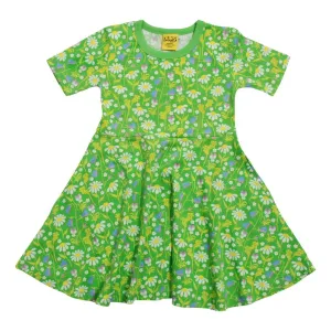 Summer Days - Green Short Sleeve Skater Dress