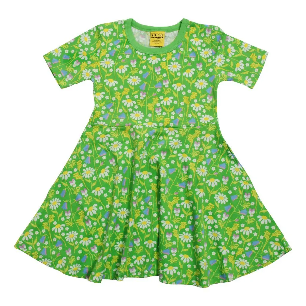 Summer Days - Green Short Sleeve Skater Dress