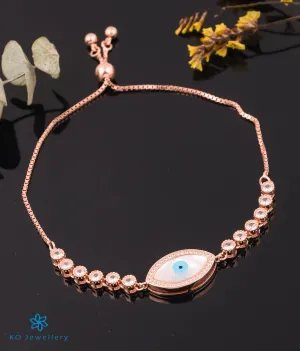 The Mystic Evileye Silver Rose-gold Bracelet