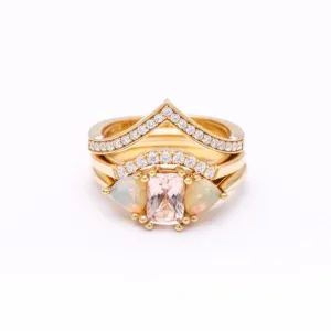 THREE STONE ENCHANTMENT UNION (No. 02) | 14K GOLD