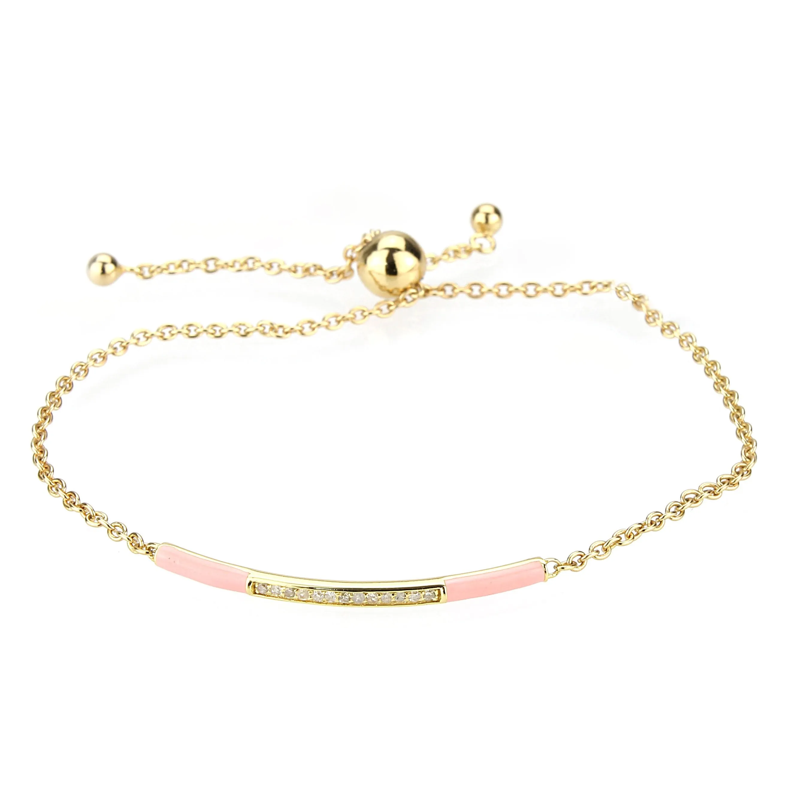 Tickled Pink Diamond Bracelet