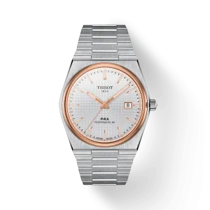 Tissot PRX Powermatic 80 Stainless Steel Rose Gold Bezel T1374072103100