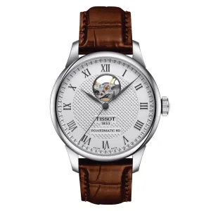 Tissot watch Le Locle PowerMitic 80 Open Heart 39mm Automatic Silver Steel T006.407.16.033.01