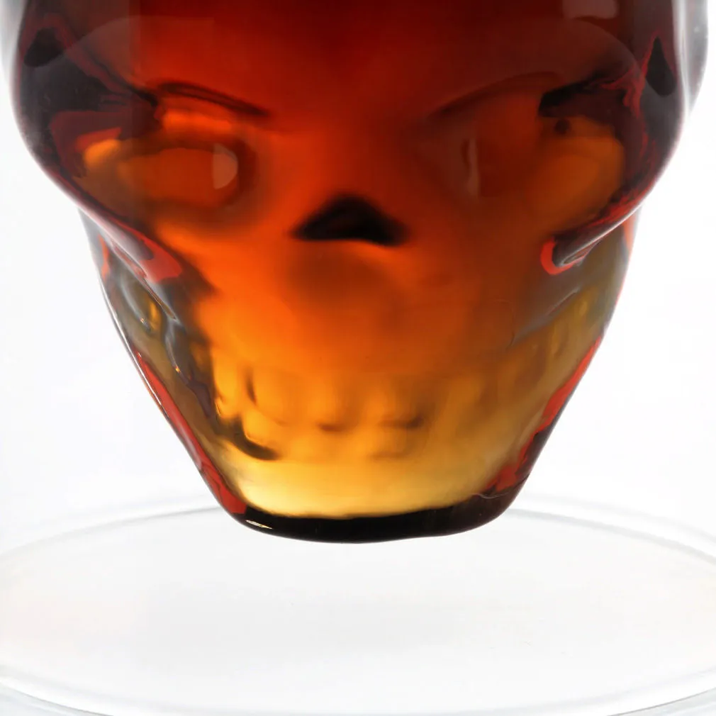 Transparent Skull Head Doomed Glass