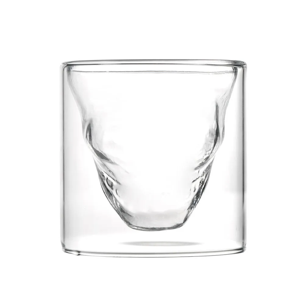 Transparent Skull Head Doomed Glass