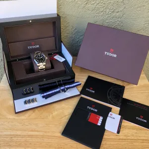 Tudor Black Bay 79500 Stainless Steel 36 Black Dial Automatic Wristwatch Box Papers Circa 2016