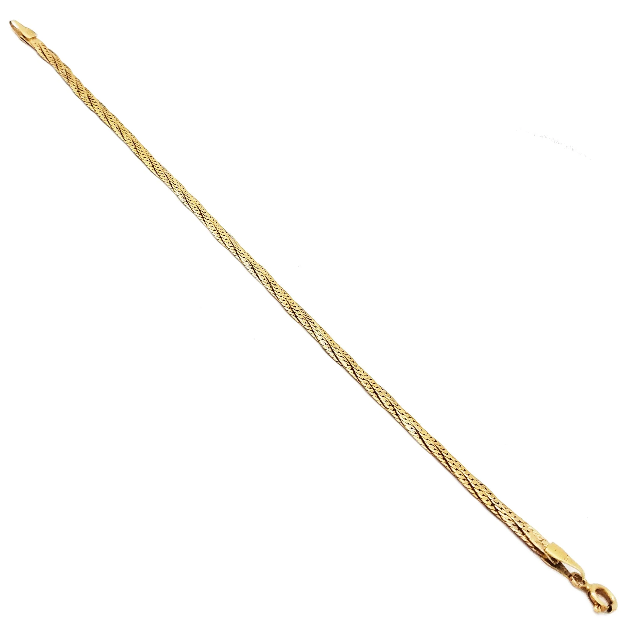 Twisted Triple Rope Yellow Gold Bracelet (14K)