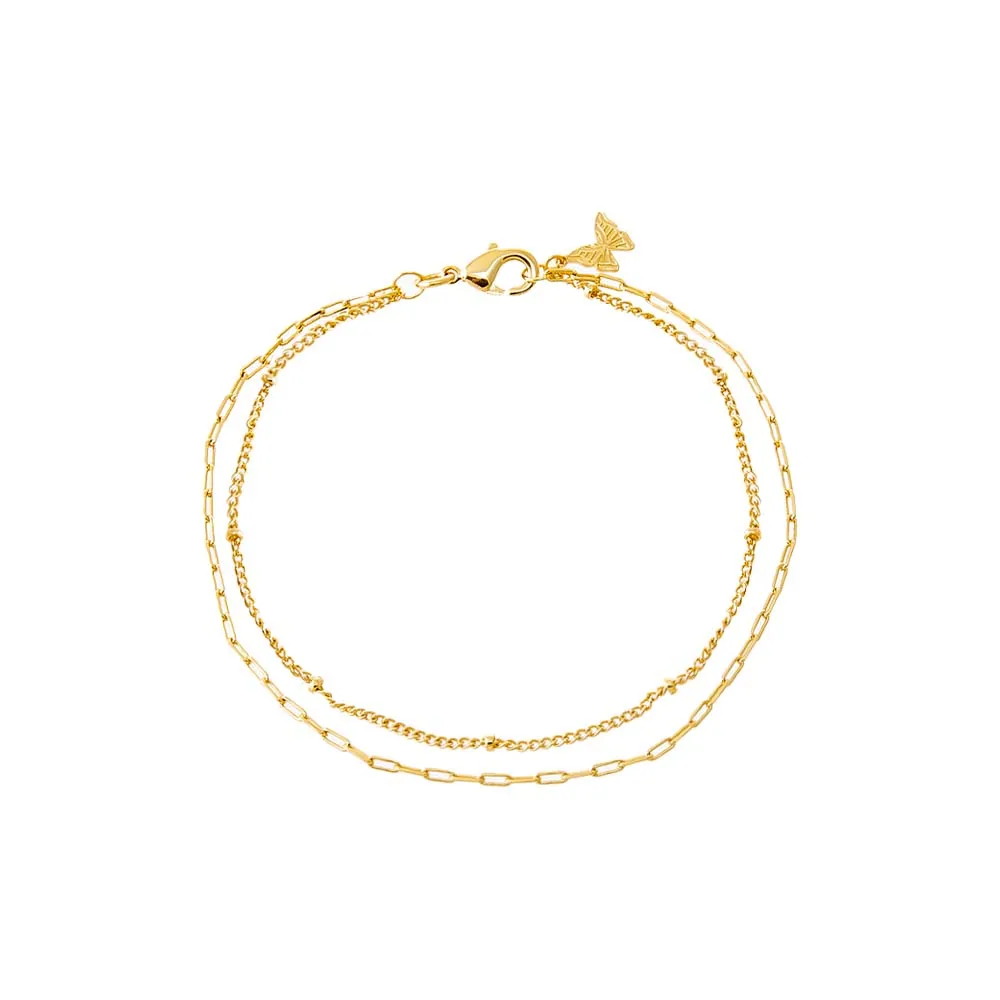 Two In One Double Chain Bracelet
