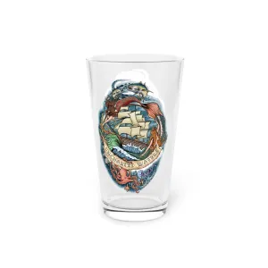 Uncharted Waters Pint Glass, 16oz