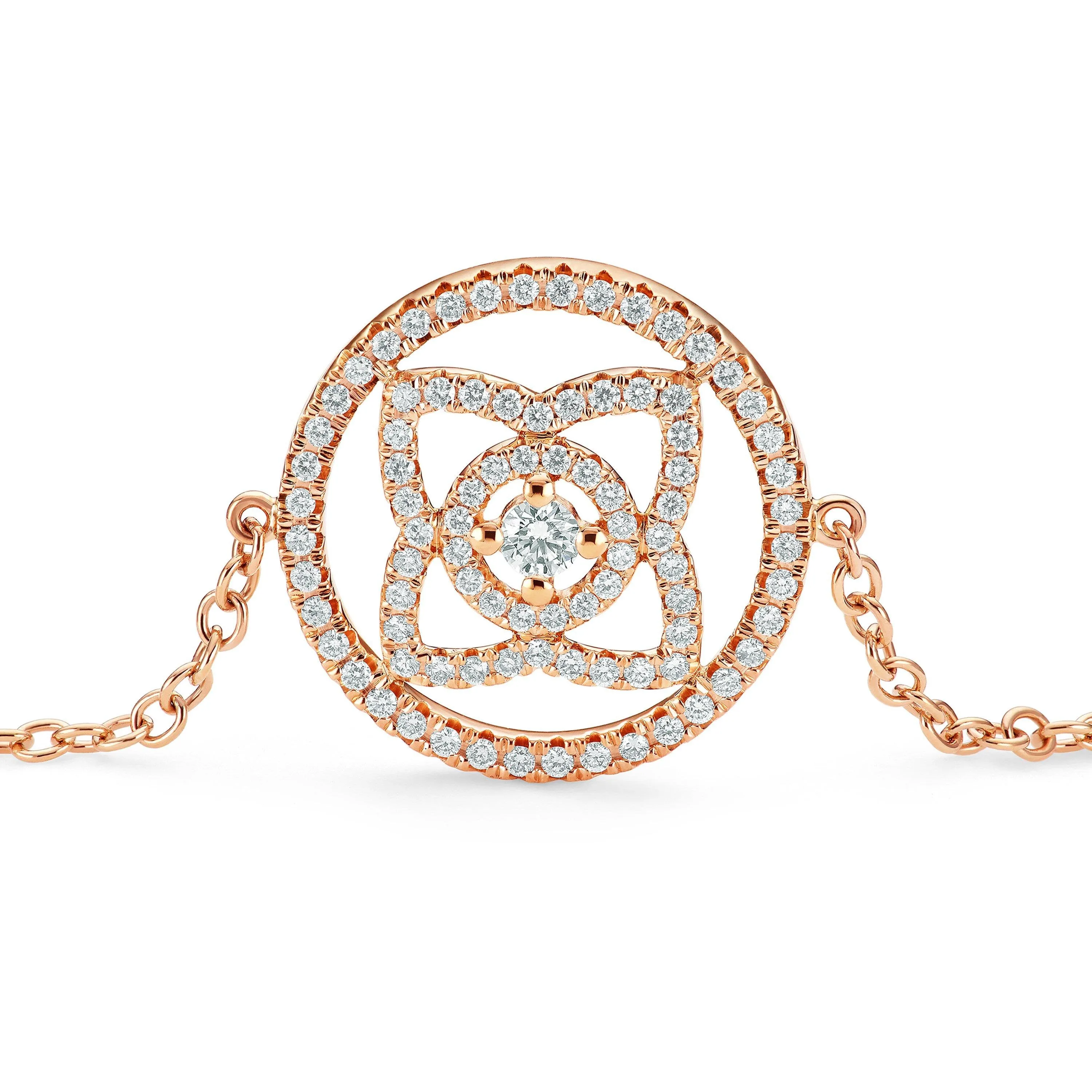 Unique Vintage Cluster Moissanite Diamond White Gold Elegant Delicate Chain & Link Bracelet Engagement Gift For Women Birthday Jewellery
