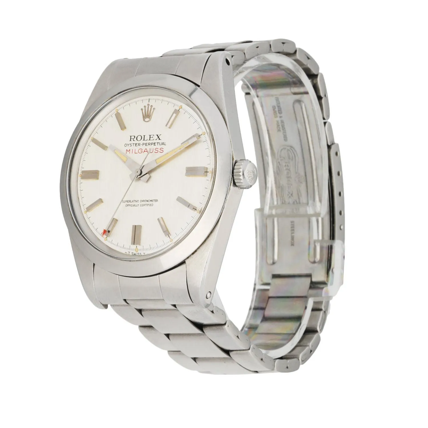 Unpolished Rolex Milgauss 1019 Stainless Steel Vintage Men's Watch