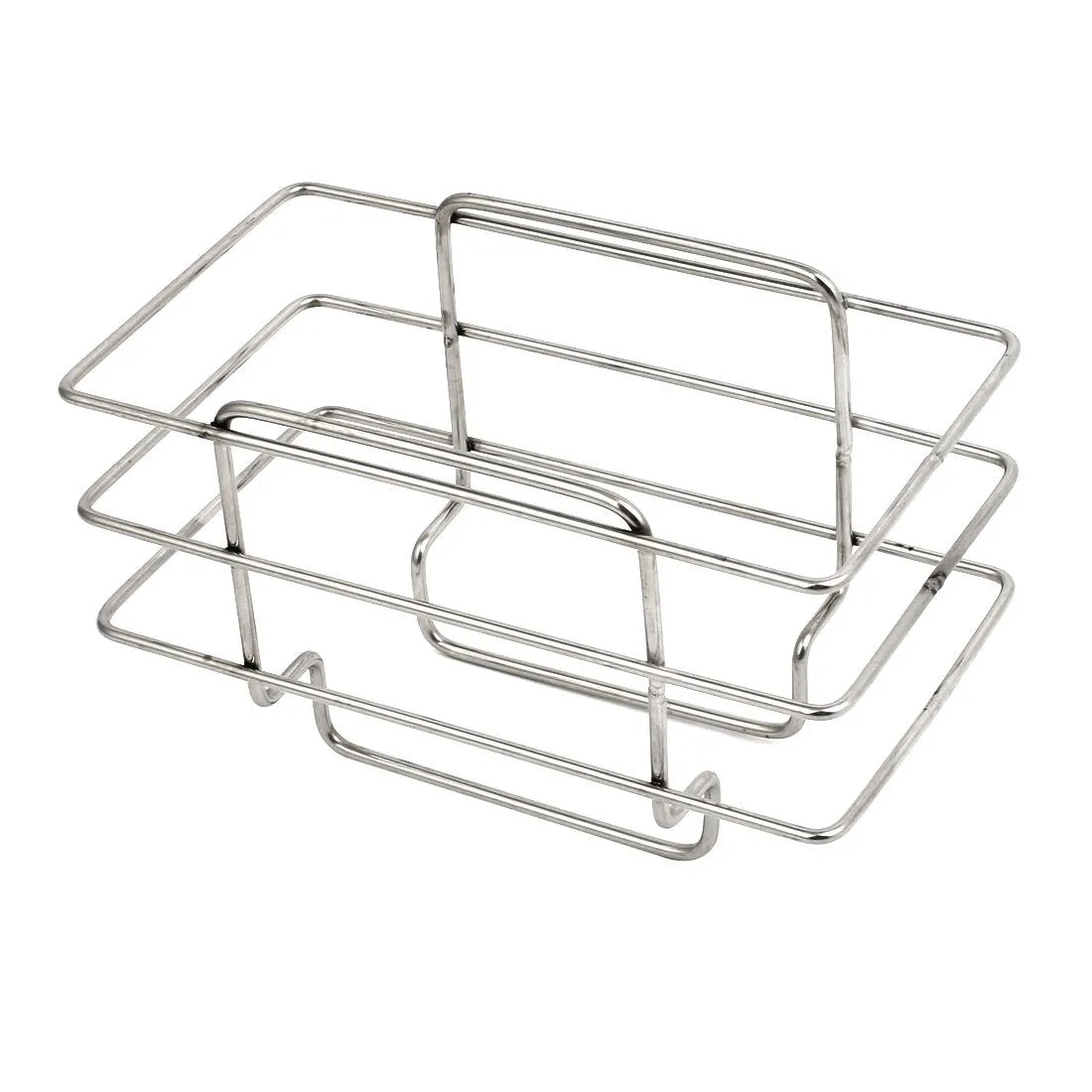uxcell Kitchen 201 Stainless Steel Sponge Soap Rack Drainer Holder Sink Caddy