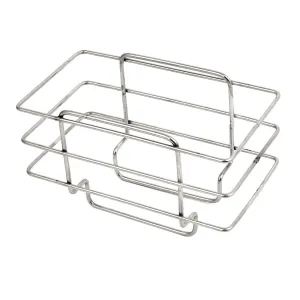 uxcell Kitchen 201 Stainless Steel Sponge Soap Rack Drainer Holder Sink Caddy