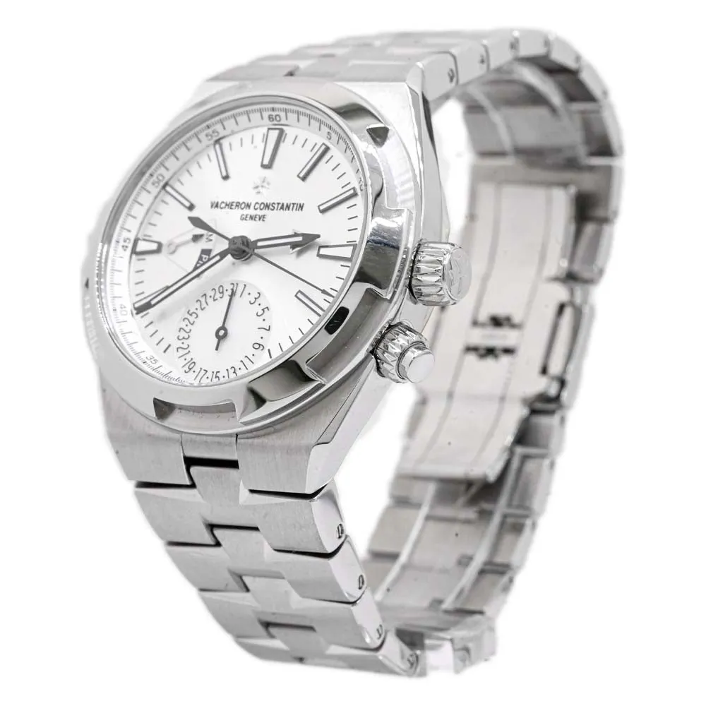 Vacheron Constantin Men's Overseas Dual Time Stainless Steel 41mm Silver Dial Watch Reference #:  7900V/110A-B333