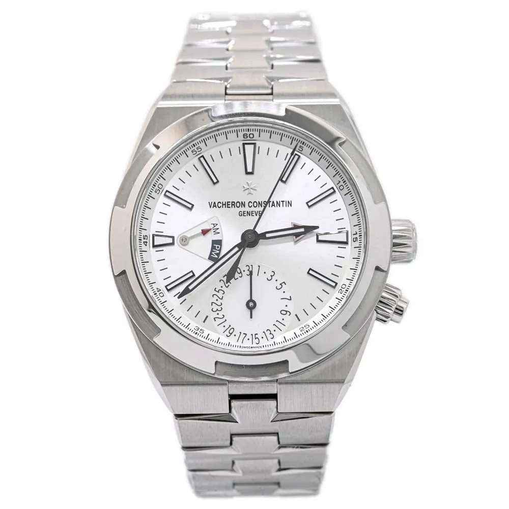 Vacheron Constantin Men's Overseas Dual Time Stainless Steel 41mm Silver Dial Watch Reference #:  7900V/110A-B333