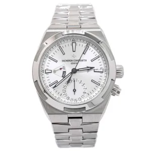 Vacheron Constantin Men's Overseas Dual Time Stainless Steel 41mm Silver Dial Watch Reference #:  7900V/110A-B333