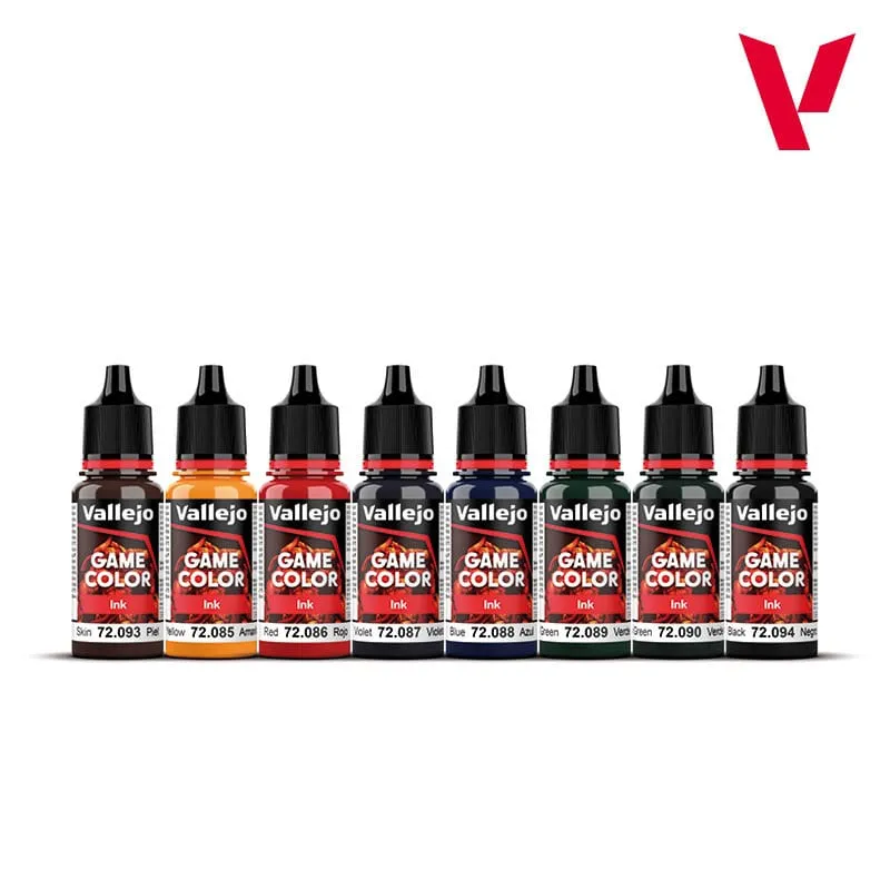 Vallejo Game Color Paint Set - Game Color Inks (8 colors)