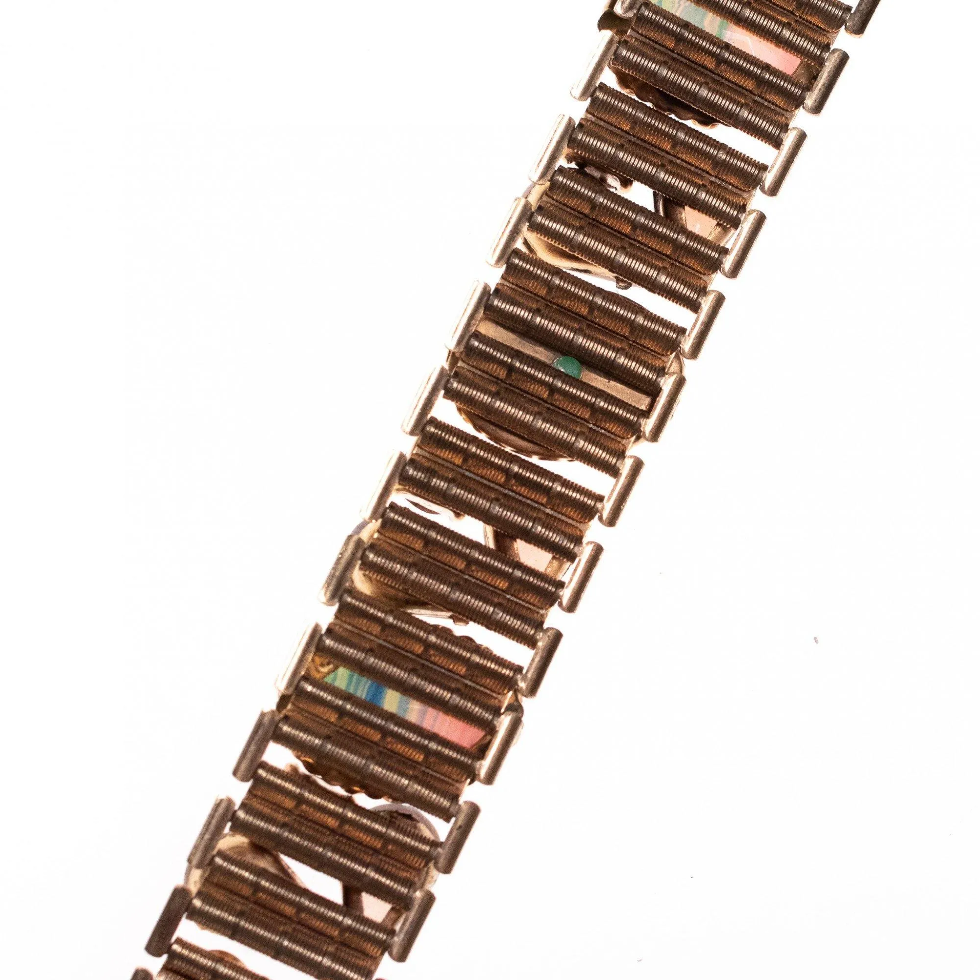 Vintage Juliana Periwinkle Rhinestone Bracelet with Elegant Closure