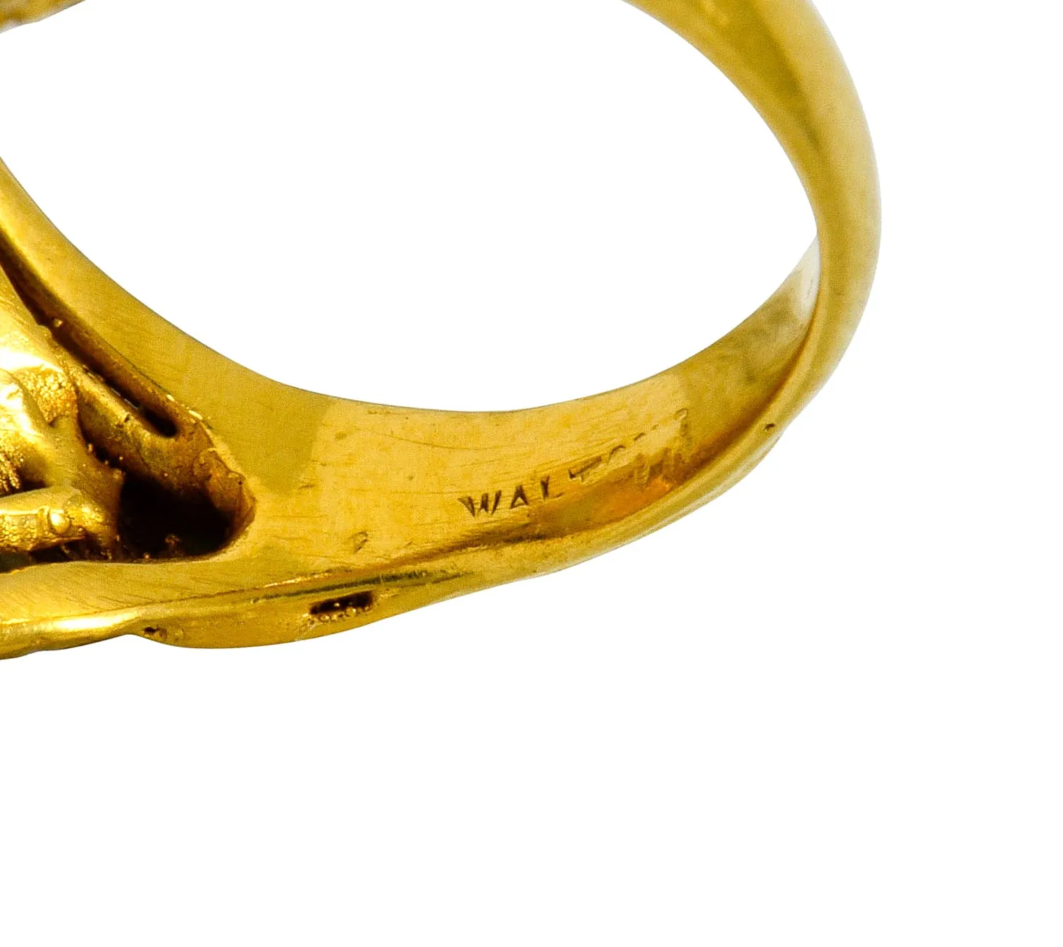 Walton & Co. Arts & Crafts Opal 14 Karat Gold Dragonfly Ring