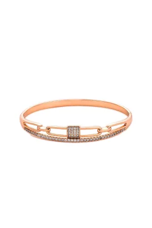 Waterproof 18k Elegant Rose Gold Plated Bracelet
