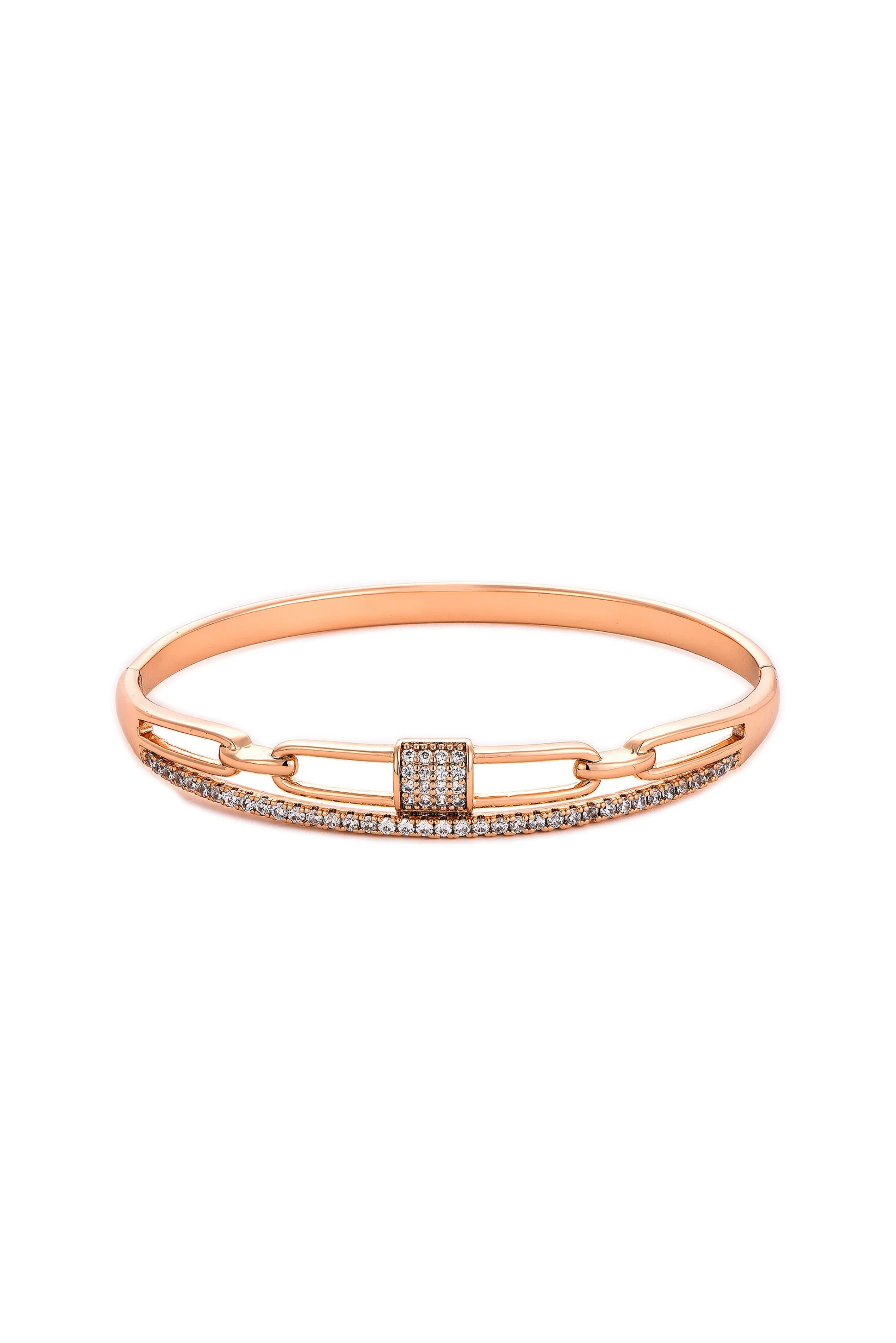 Waterproof 18k Elegant Rose Gold Plated Bracelet