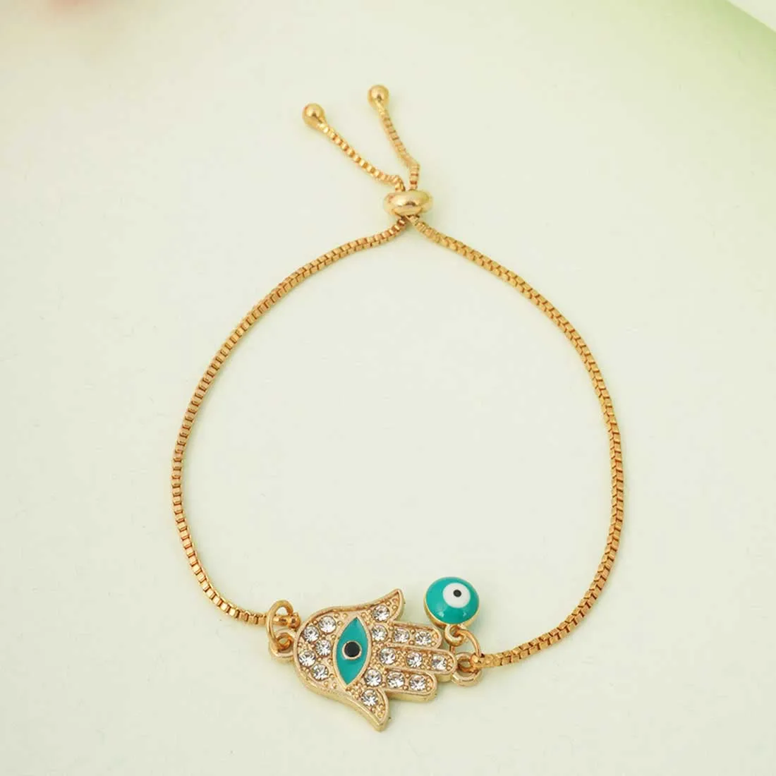 White Evil Eye Bracelet