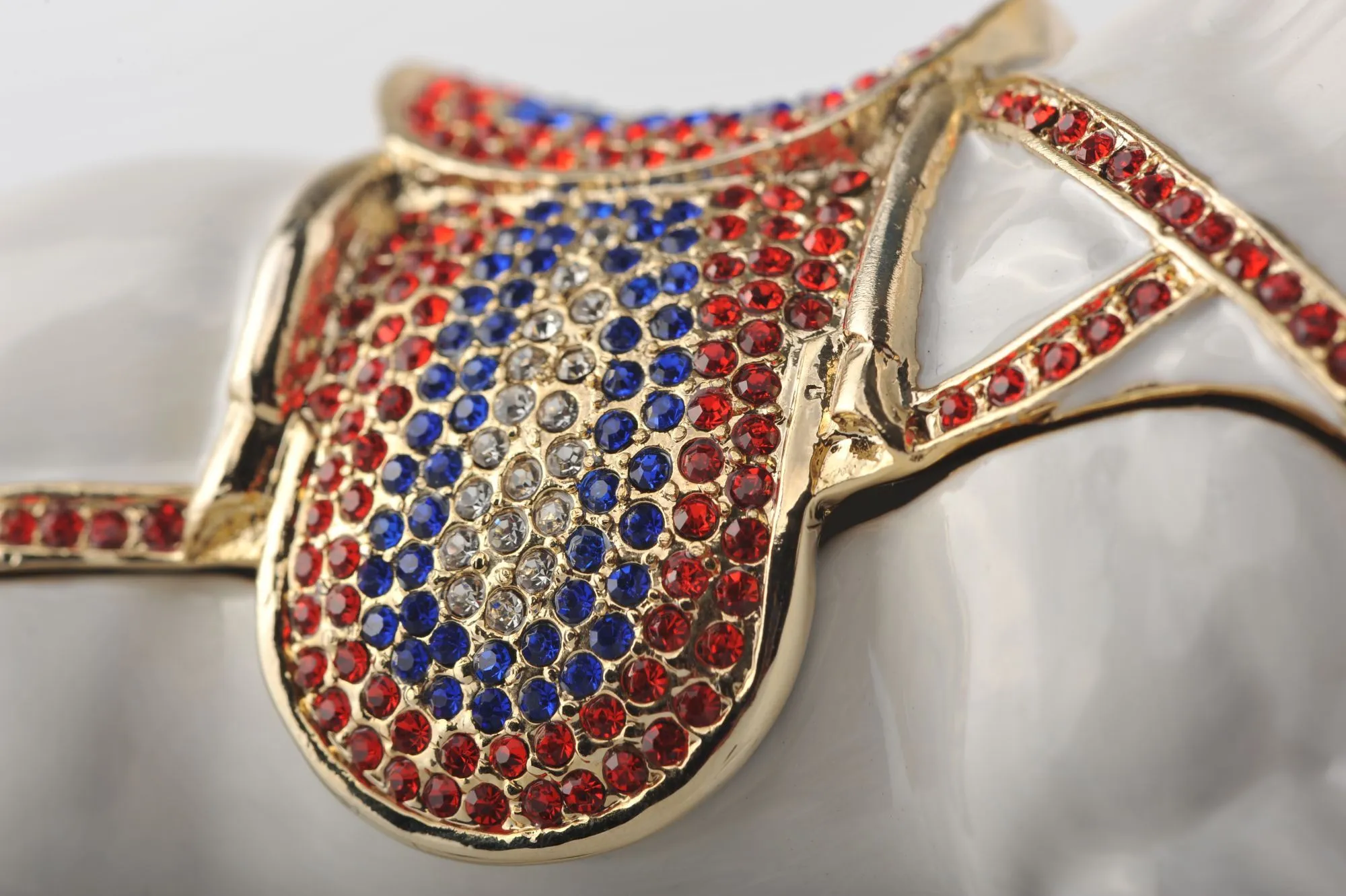 White Horse with Crystal Saddle