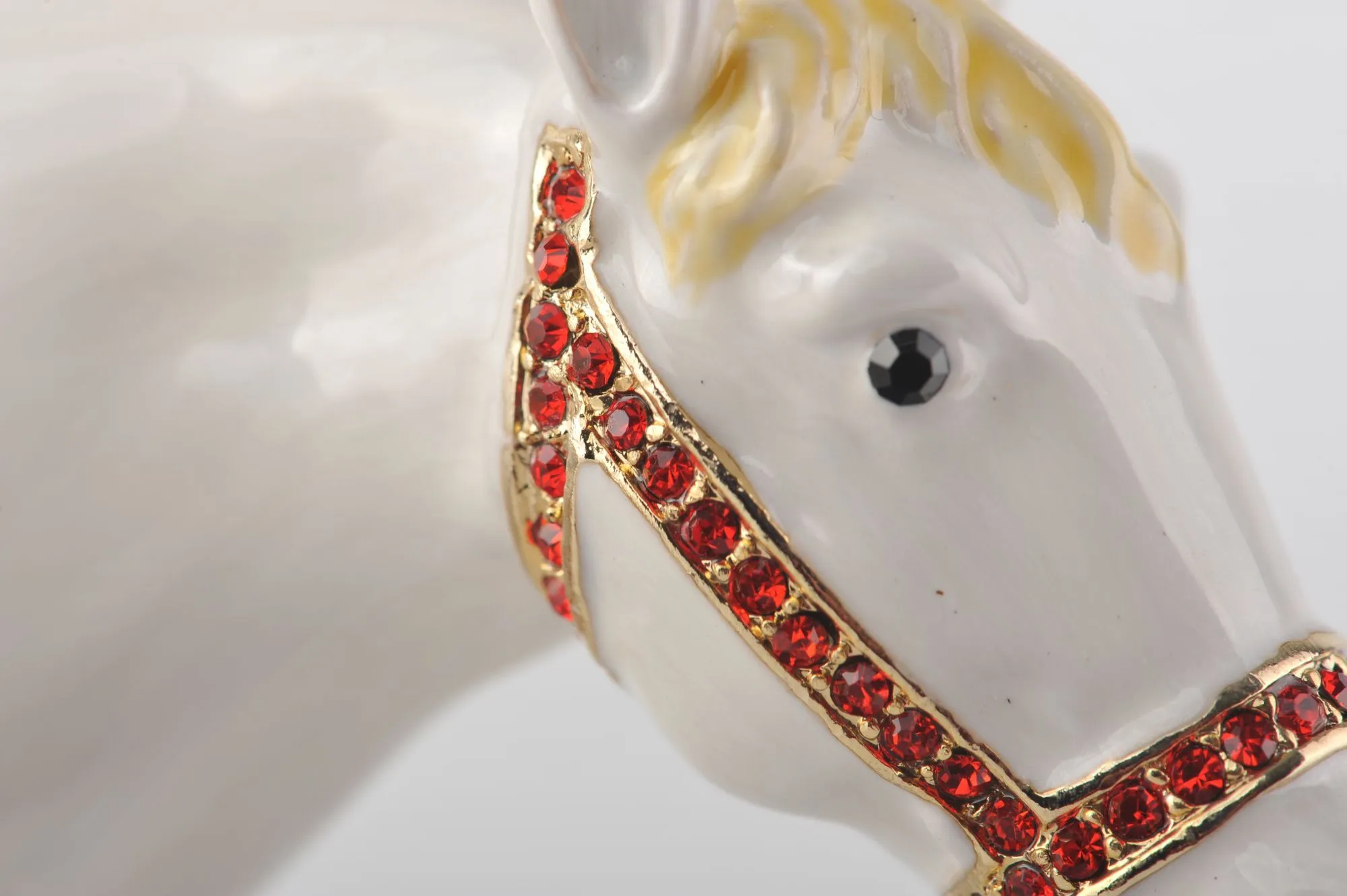 White Horse with Crystal Saddle