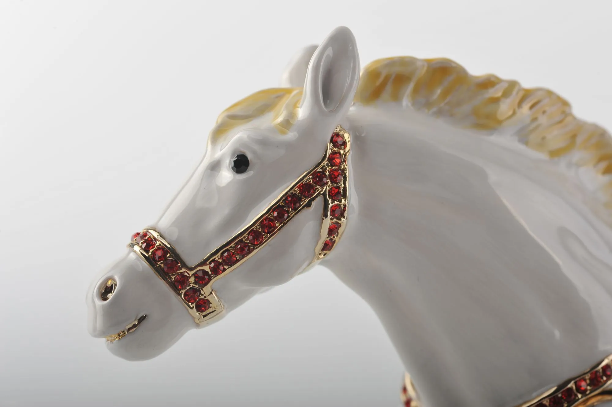 White Horse with Crystal Saddle