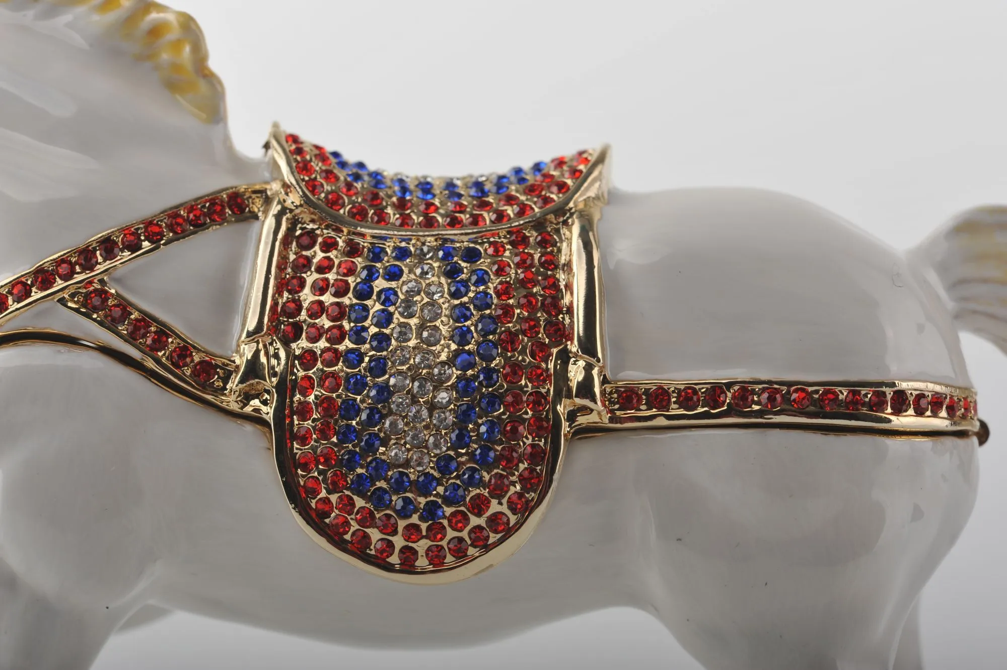 White Horse with Crystal Saddle