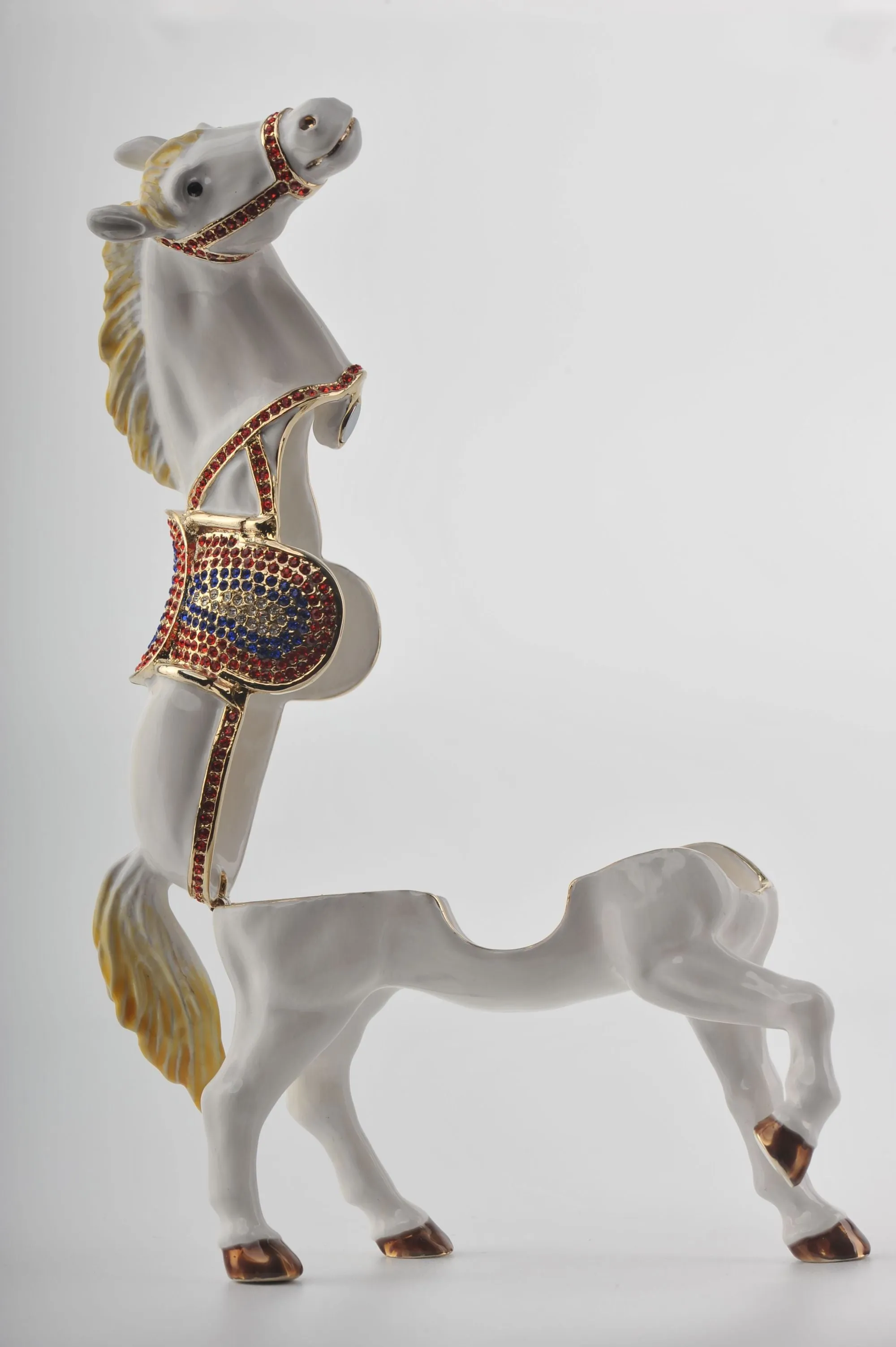 White Horse with Crystal Saddle