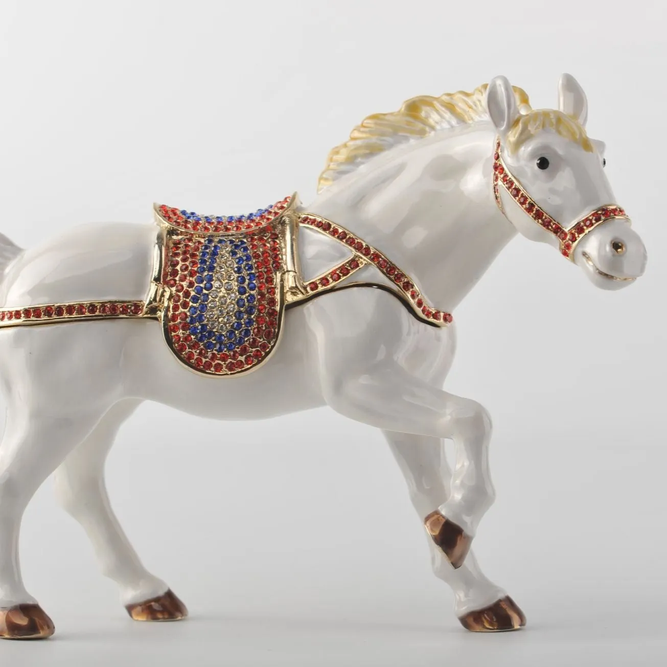 White Horse with Crystal Saddle