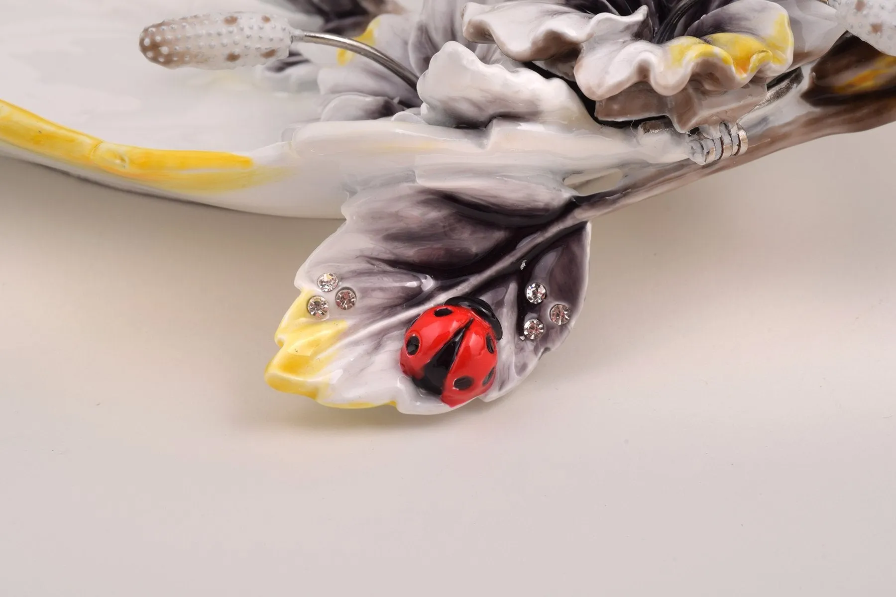 White Plate with Flowers