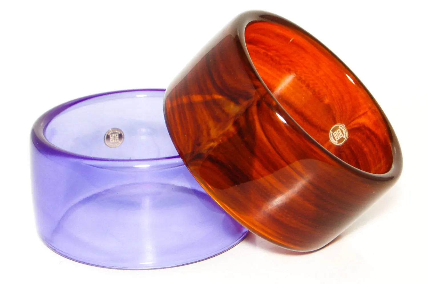 Wide Purple Lucite Bangle by Givenchy