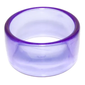 Wide Purple Lucite Bangle by Givenchy