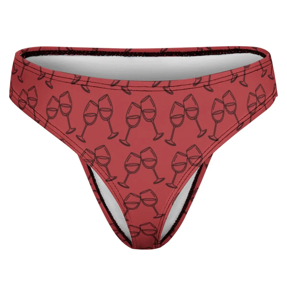 Wine Glass Thong Undies