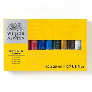 Winsor & Newton - Galeria Acrylic - 10 x 20ml Tube Set
