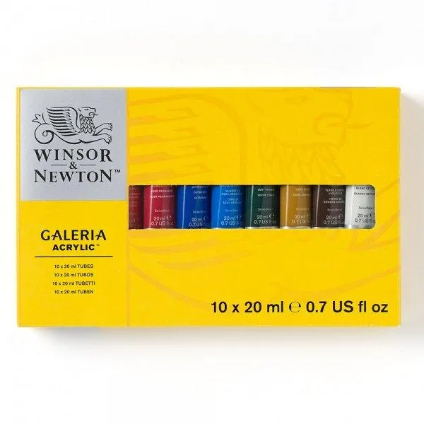Winsor & Newton - Galeria Acrylic - 10 x 20ml Tube Set