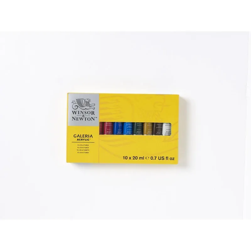 Winsor & Newton - Galeria Acrylic - 10 x 20ml Tube Set