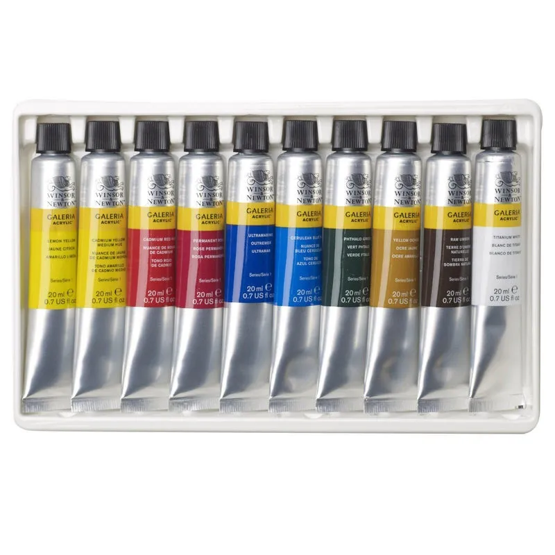 Winsor & Newton - Galeria Acrylic - 10 x 20ml Tube Set