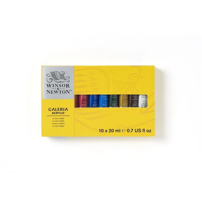 Winsor & Newton - Galeria Acrylic - 10 x 20ml Tube Set