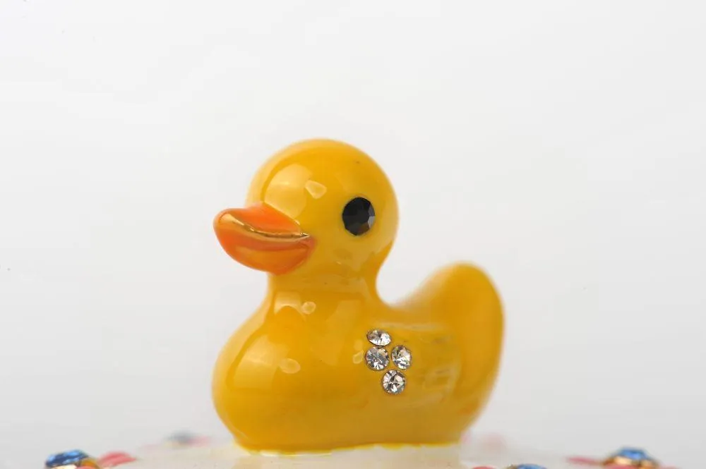 Yellow Duck on Blue Cupcake