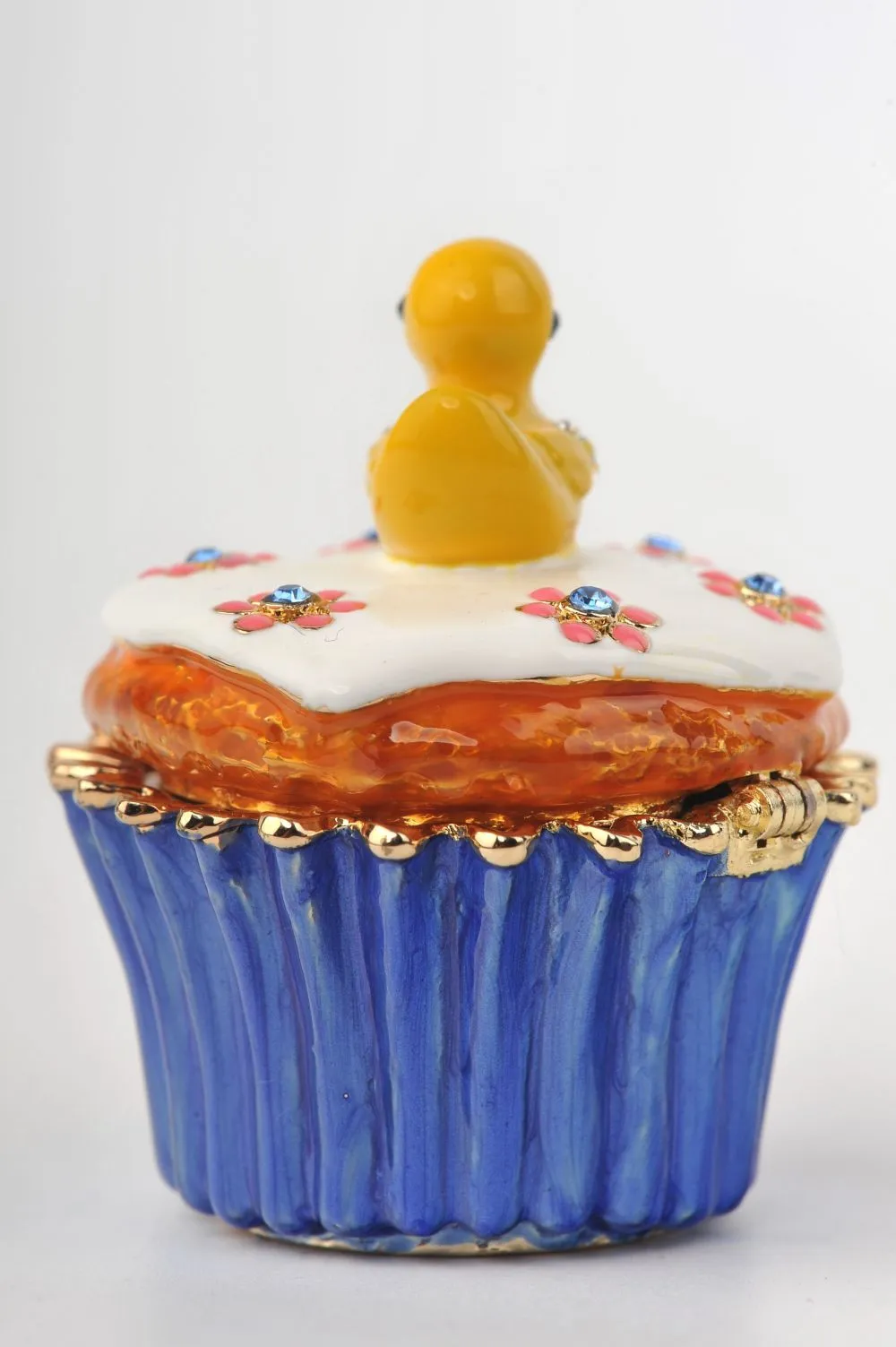 Yellow Duck on Blue Cupcake