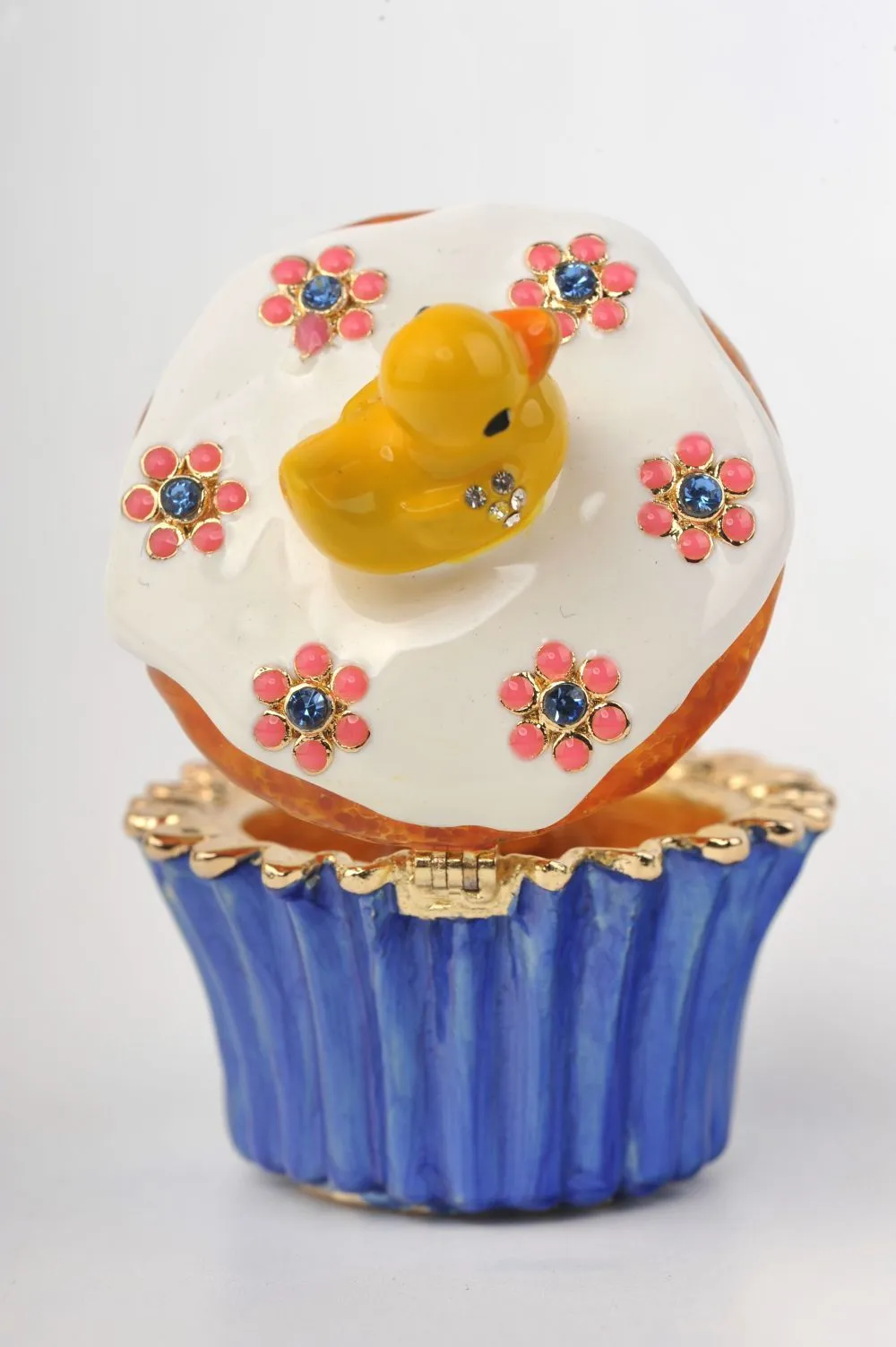 Yellow Duck on Blue Cupcake